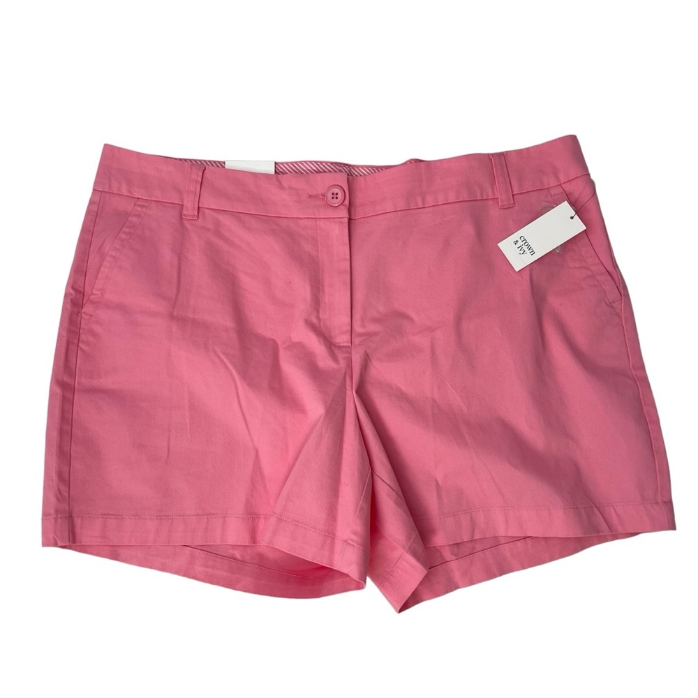 Crown & Ivy Shorts Size 16 NWT Crown Ivy Signature Essentials - Picture 1 of 7